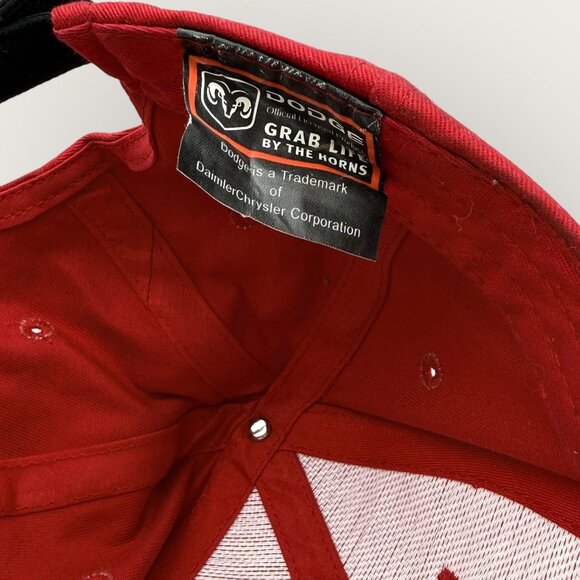 Dodge Motorsports Red Adjustable Hat NASCAR Racing Cap - Picture 6 of 7